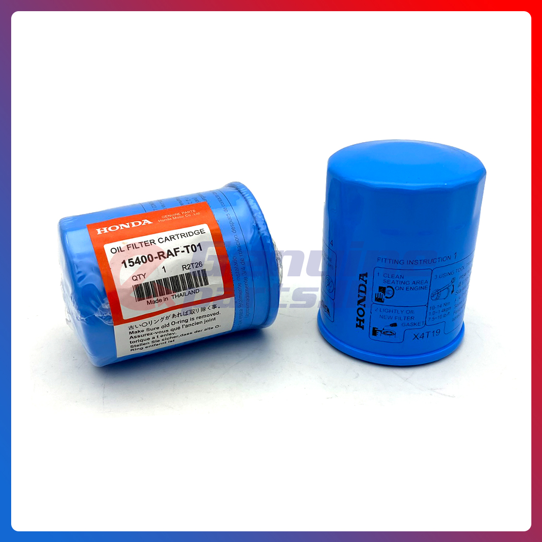 Honda Genuine Oil Filter 15400RAFT01 E Genuine Parts